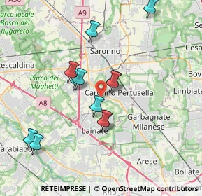 Mappa Via Lambro, 21042 Caronno Pertusella VA, Italia (3.37167)