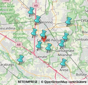 Mappa Via Lambro, 21042 Caronno Pertusella VA, Italia (3.45636)