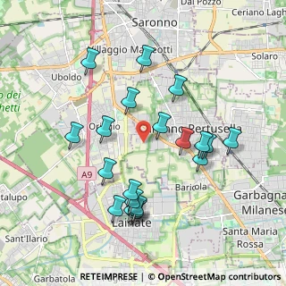 Mappa Via Lambro, 21042 Caronno Pertusella VA, Italia (1.9305)