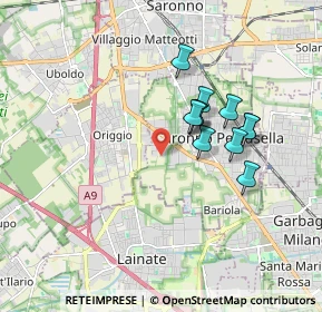 Mappa Via Lambro, 21042 Caronno Pertusella VA, Italia (1.44455)