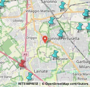 Mappa Via Lambro, 21042 Caronno Pertusella VA, Italia (3.06)