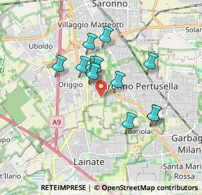 Mappa Via Lambro, 21042 Caronno Pertusella VA, Italia (1.40077)