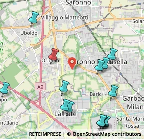 Mappa Via Lambro, 21042 Caronno Pertusella VA, Italia (2.89778)