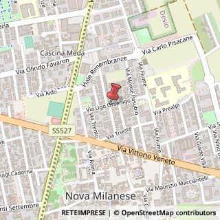 Mappa Via Sabotino, 10, 20834 Nova Milanese, Monza e Brianza (Lombardia)