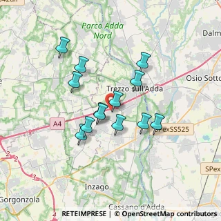 Mappa Via Milano, 20056 Grezzago MI, Italia (2.86385)