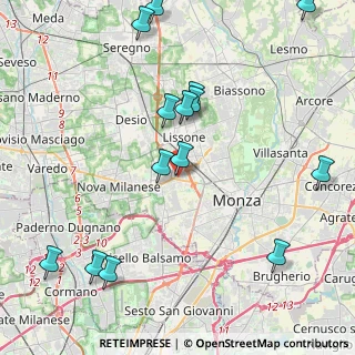 Mappa Via Cesare Abba, 20835 Muggiò MB, Italia (5.015)