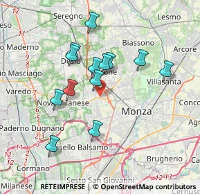 Mappa Via Cesare Abba, 20835 Muggiò MB, Italia (3.21231)