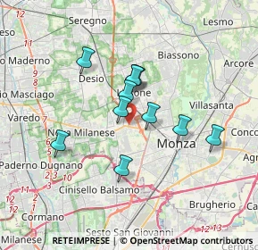 Mappa Via Cesare Abba, 20835 Muggiò MB, Italia (2.67545)