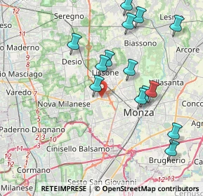 Mappa Via Cesare Abba, 20835 Muggiò MB, Italia (4.15571)