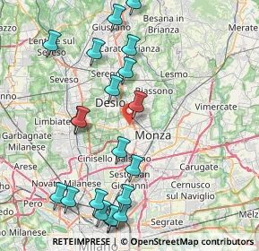 Mappa Via Cesare Abba, 20835 Muggiò MB, Italia (9.3775)