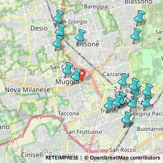 Mappa Via Cesare Abba, 20835 Muggiò MB, Italia (2.6025)