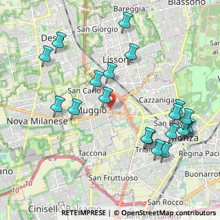 Mappa Via Cesare Abba, 20835 Muggiò MB, Italia (2.319)
