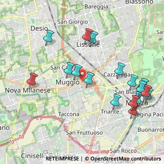 Mappa Via Cesare Abba, 20835 Muggiò MB, Italia (2.33765)