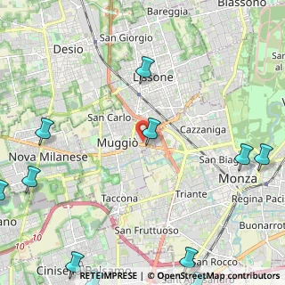 Mappa Via Cesare Abba, 20835 Muggiò MB, Italia (3.55364)