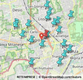 Mappa Via Cesare Abba, 20835 Muggiò MB, Italia (2.01)