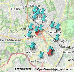 Mappa Via Cesare Abba, 20835 Muggiò MB, Italia (1.759)