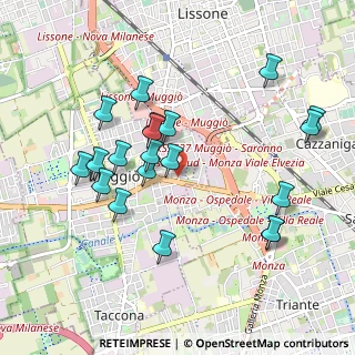 Mappa Via Giuseppe Mazzini, 20835 Muggiò MB, Italia (0.962)