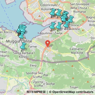 Mappa Via petronio, 34015 Muggia TS, Italia (2.5565)
