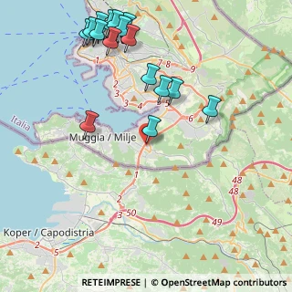 Mappa Via petronio, 34015 Muggia TS, Italia (4.99313)