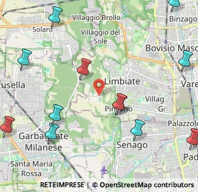 Mappa Via Alberto Einstein, 20812 Limbiate MB, Italia (2.70083)