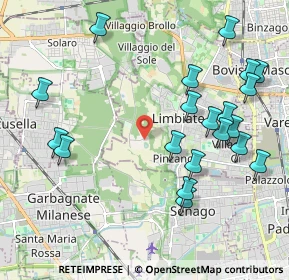 Mappa Via Alberto Einstein, 20812 Limbiate MB, Italia (2.311)