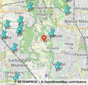 Mappa Via Alberto Einstein, 20812 Limbiate MB, Italia (3.29067)
