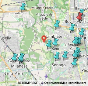 Mappa Via Alberto Einstein, 20812 Limbiate MB, Italia (2.6615)
