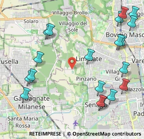Mappa Via Alberto Einstein, 20812 Limbiate MB, Italia (2.69158)