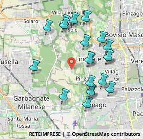 Mappa Via Alberto Einstein, 20812 Limbiate MB, Italia (1.8955)