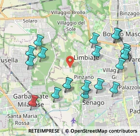 Mappa Via Alberto Einstein, 20812 Limbiate MB, Italia (2.267)