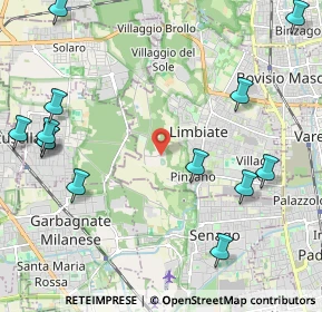 Mappa Via Alberto Einstein, 20812 Limbiate MB, Italia (3.07933)