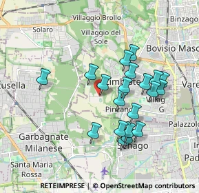 Mappa Via Alberto Einstein, 20812 Limbiate MB, Italia (1.668)