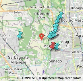 Mappa Via Alberto Einstein, 20812 Limbiate MB, Italia (1.49091)