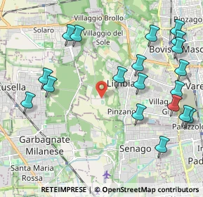 Mappa Via Alberto Einstein, 20812 Limbiate MB, Italia (2.52737)