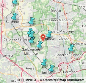 Mappa Via Alberto Einstein, 20812 Limbiate MB, Italia (4.04727)
