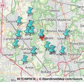 Mappa Via Alberto Einstein, 20812 Limbiate MB, Italia (3.63563)
