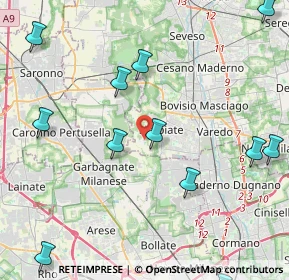 Mappa Via Alberto Einstein, 20812 Limbiate MB, Italia (5.98214)