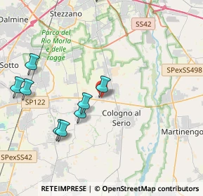 Mappa Via Spirano, 24059 Urgnano BG, Italia (5.34091)