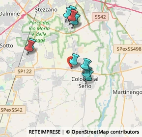 Mappa Via Spirano, 24059 Urgnano BG, Italia (3.4025)