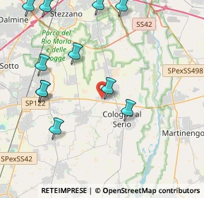Mappa Via Spirano, 24059 Urgnano BG, Italia (4.92727)