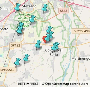 Mappa Via Spirano, 24059 Urgnano BG, Italia (3.60938)