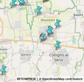 Mappa Via Spirano, 24059 Urgnano BG, Italia (2.56)