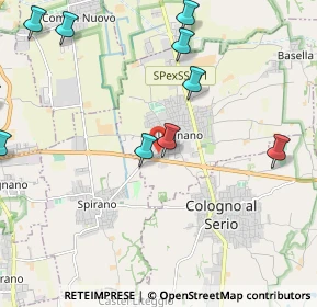 Mappa Via Spirano, 24059 Urgnano BG, Italia (2.97583)