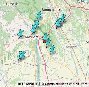 Mappa Via Galvani, 28074 Ghemme NO, Italia (6.58867)