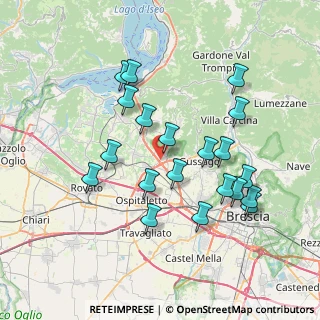 Mappa Via Don Gian Battista Salvi, 25050 Rodengo-Saiano BS, Italia (7.2655)