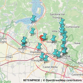 Mappa Via Don Gian Battista Salvi, 25050 Rodengo-Saiano BS, Italia (7.8445)