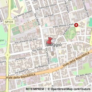 Mappa Piazza Giuseppe Garibaldi, 4, 20835 Muggiò, Monza e Brianza (Lombardia)