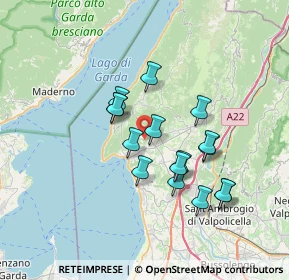 Mappa Via Campagnola, 37010 Costermano VR, Italia (5.94063)