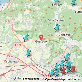 Mappa Viale M. Bazzani, 25064 Gussago BS, Italia (7.25)