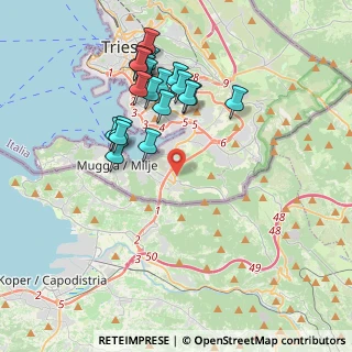 Mappa Centro Commerciale Montedoro Freetime, 34015 Muggia TS, Italia (3.7615)